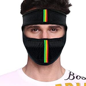 OSP Half Ninja Face Cover Face Mask Pro for Bikers, Riding, Cycling, Running & Hiking Protects from UV Rays, Wind, Sun, Dust for Men & Women Black