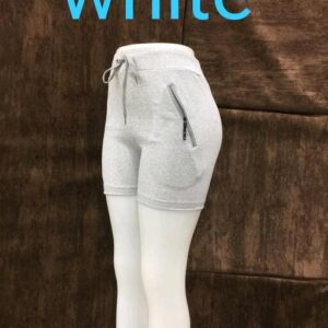 SHORT’S WITH 2 POCKET WITH ZIP WHITE