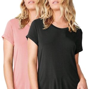 OSP Black feather Up & Down ladies top pack of 2