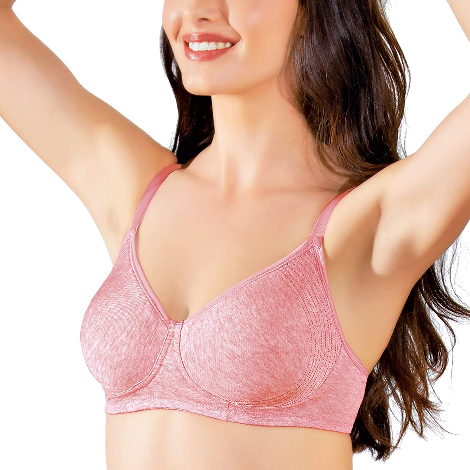 Enamor A042 Side Support Shaper Stretch Cotton Everyday Bra Orchid Melange  [ Nari 3441] – Online Shopping Point