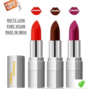 F-Zone Sensational Creamy Long Lasting Matte Lipstick (Pack of 3)