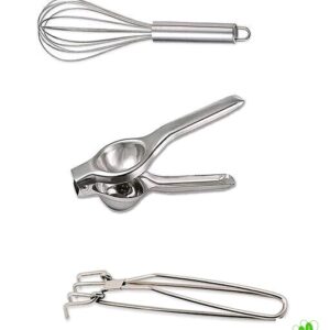 Lemon Squeezer, Egg Beater & Wire Pakkad Pack of 3
